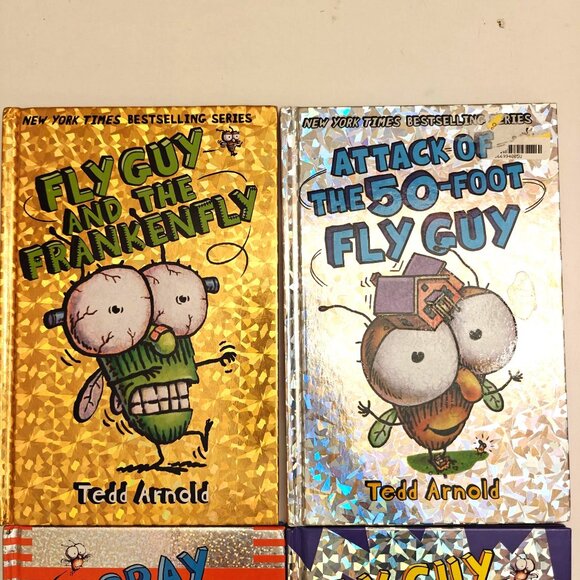 Set Of 4 Hardcover Fly Guy Books By Tedd Arnold Easy Kids Phonics Readers - Picture 2 of 4